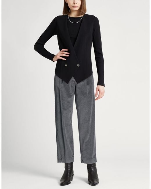 White Sand Gray Charcoal Pants Cotton, Modal, Elastane