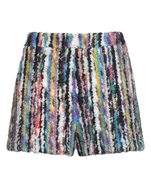 Missoni Blue Shorts & Bermuda Shorts Wool, Mohair Wool, Polyamide
