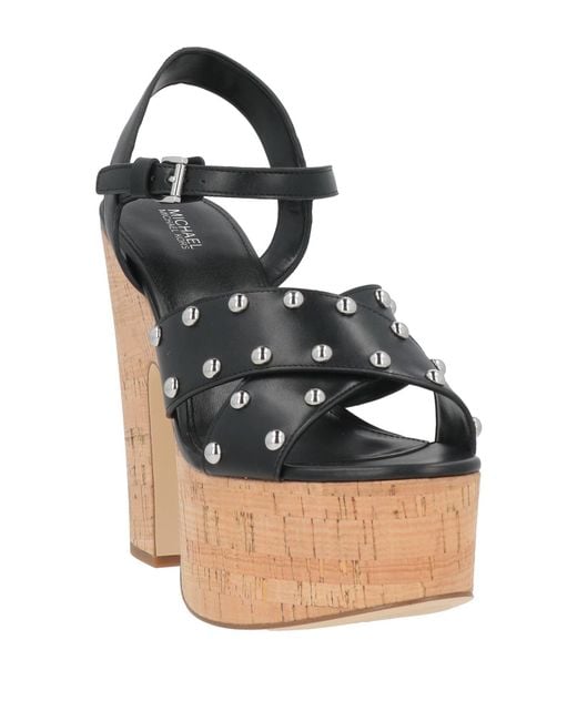 MICHAEL Michael Kors Black Sandals Synthetic Material, Cork