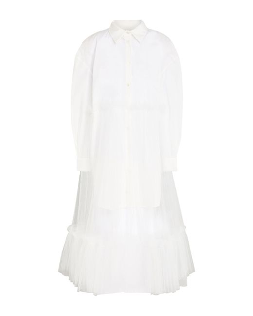 ACT N°1 White Midi Dresses