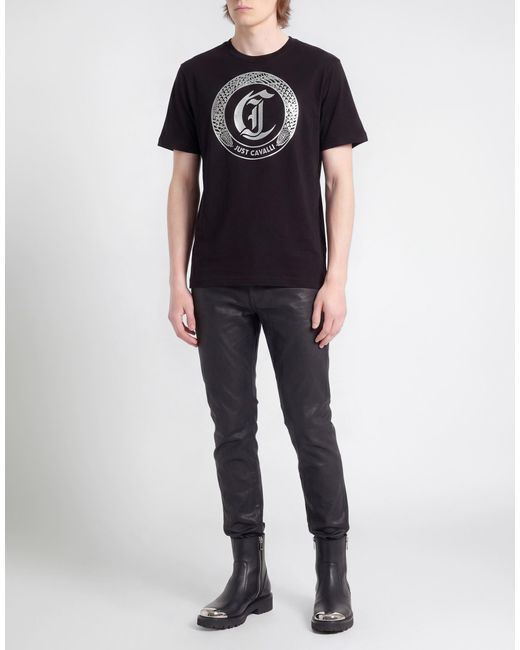 Just Cavalli Black T-Shirts for men