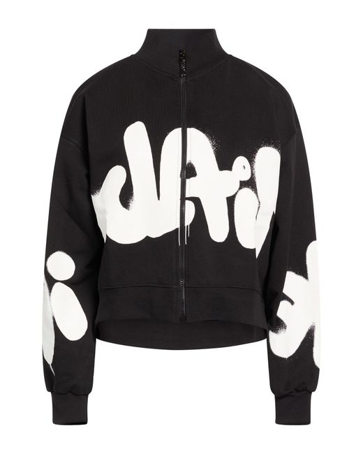 DISCLAIMER Black Sweatshirt Cotton