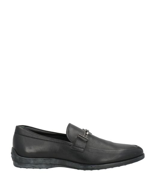 Tod's Black Loafers Leather for men