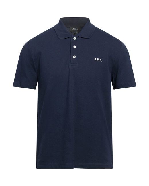 Polo A.P.C. de hombre de color Blue