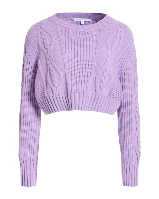 Patrizia Pepe Purple Lilac Sweater Viscose, Polyester, Polyamide