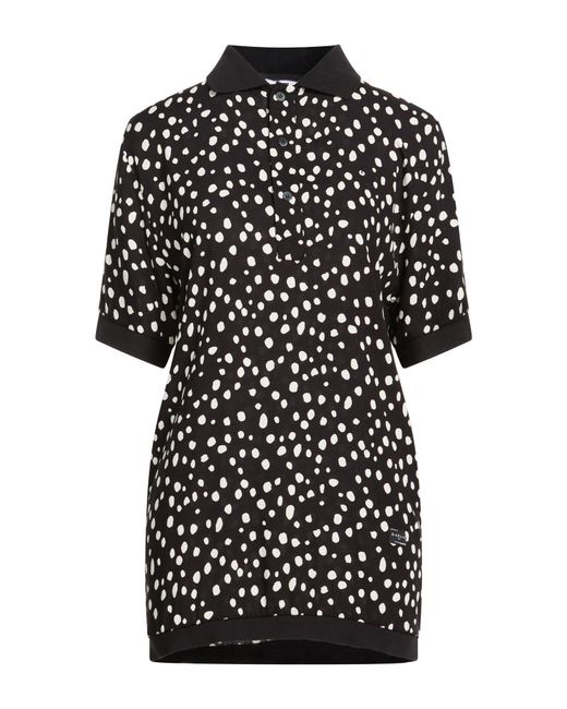 Gaelle Paris Black Polo Shirt Viscose