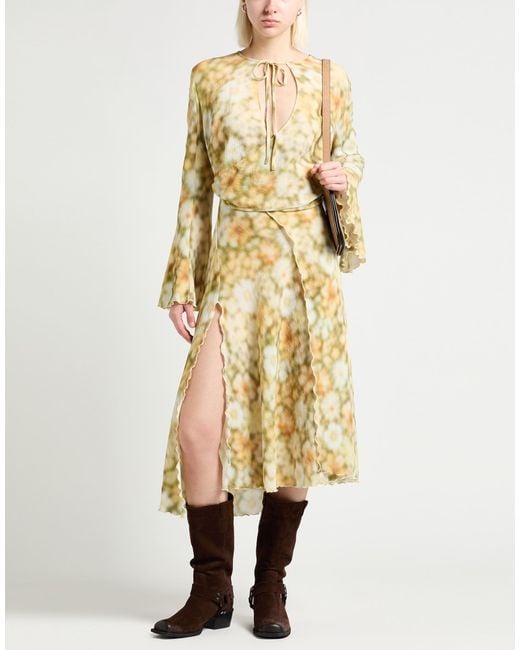 Acne Metallic Midi Dresses