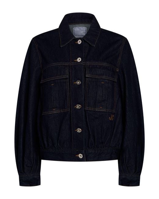 Jacob Cohen Blue Denim Outerwear Cotton