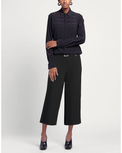 NUALY Black Pants Polyester, Elastane