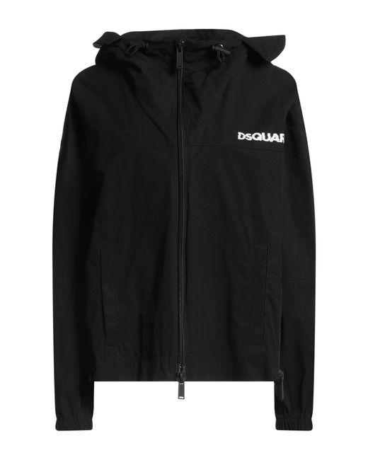 DSquared² Black Jacket Cotton, Elastane