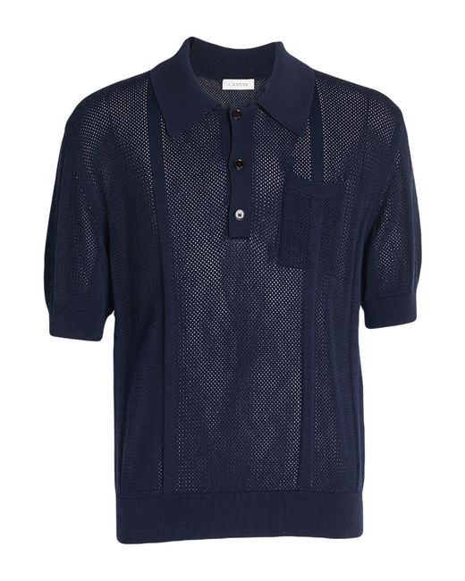 Lanvin Blue Polo Shirts for men