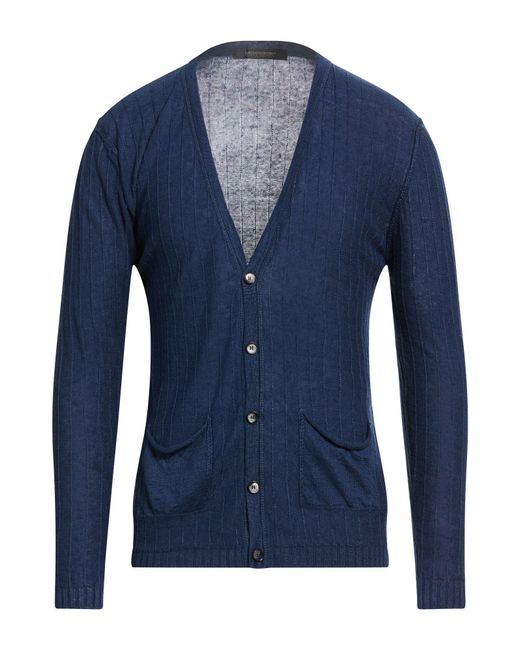 Messagerie Blue Patrizio Piscaglia Cardigan Linen, Hemp for men