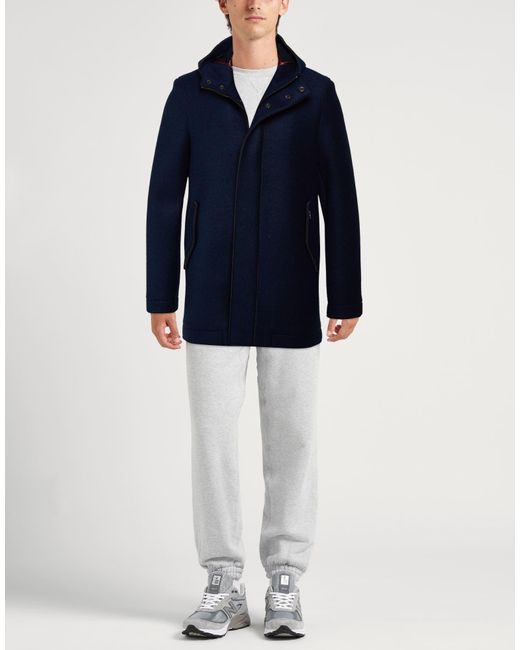 Bob Blue Coat Polyester, Acrylic, Virgin Wool, Elastane for men
