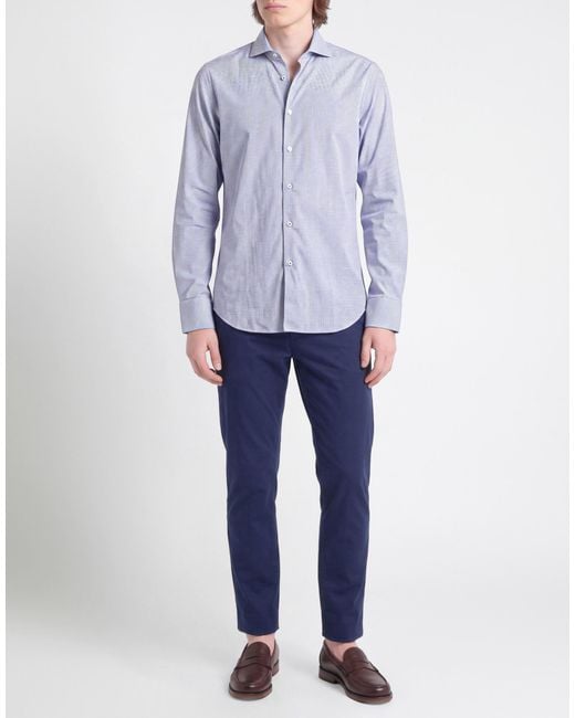 Manuel Ritz Blue Shirt Cotton for men