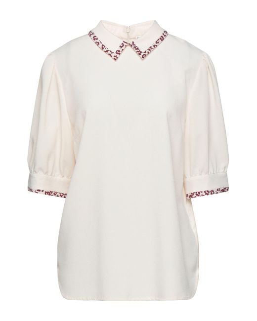 Essentiel Antwerp Synthetic Blouse in Ivory (White) - Lyst