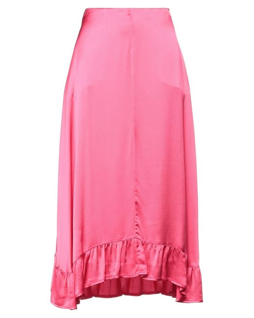 Semicouture Pink Maxi Skirt