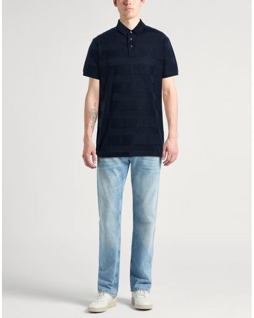 Emporio Armani Blue Polo Shirt for men