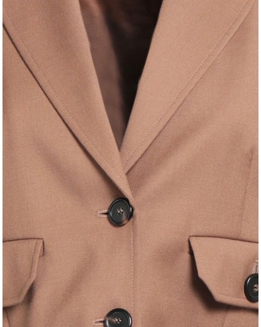Pinko Natural Blazer Wool, Polyester, Viscose, Elastane