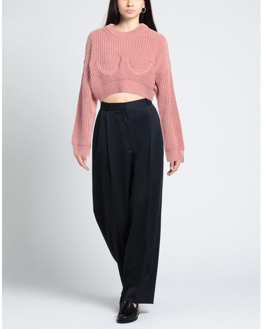 Mar De Margaritas Pink Sweater Acrylic, Wool, Polyester