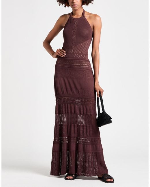 Twinset Purple Maxi Dresses