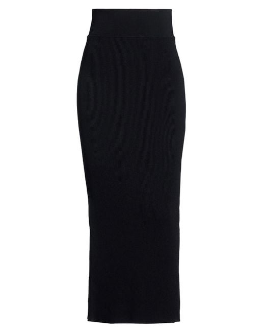 Wardrobe NYC Black Maxi Skirt Viscose, Polyester
