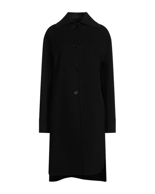 Jil Sander Black Coat Wool