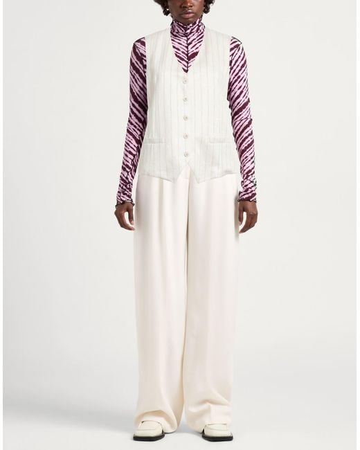 Circolo 1901 White Tailored Vest
