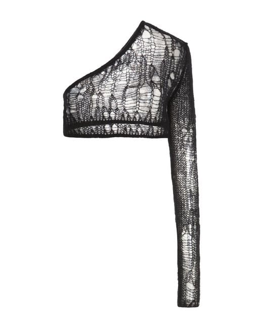 Rick Owens Black Top Polyamide, Mohair Wool, Wool