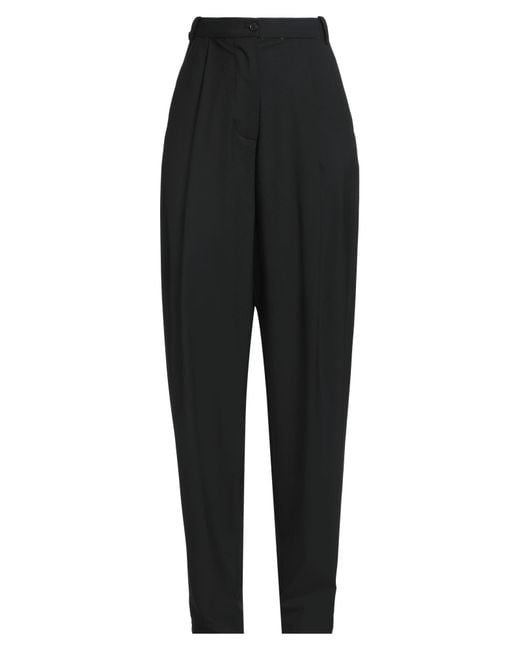 Les Coyotes De Paris Black Pants Polyester, Wool, Elastane