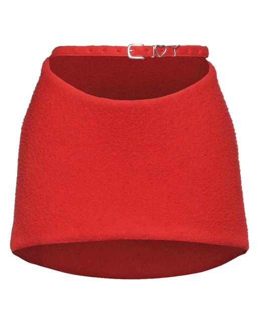 Y. Project Red Mini Skirt