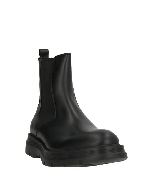 Giovanni Conti Black Ankle Boots Leather for men