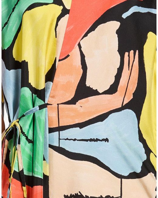 Alysi White Crème Maxi Dress Silk