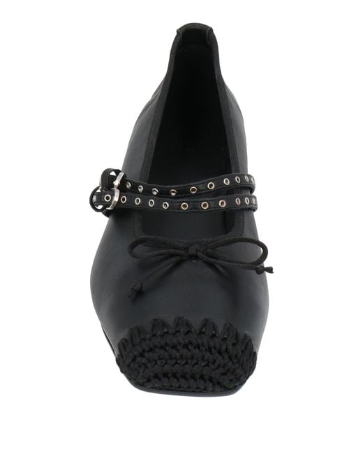 Castaner Black Ballet Flats