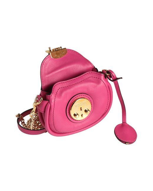 Moschino Pink Couture -- Fuchsia Handbag Leather
