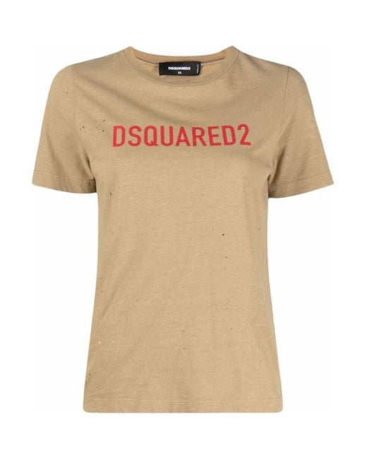 Camiseta DSquared² de color Natural