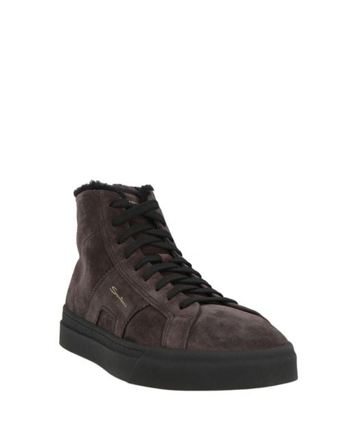 Santoni Black Sneakers for men