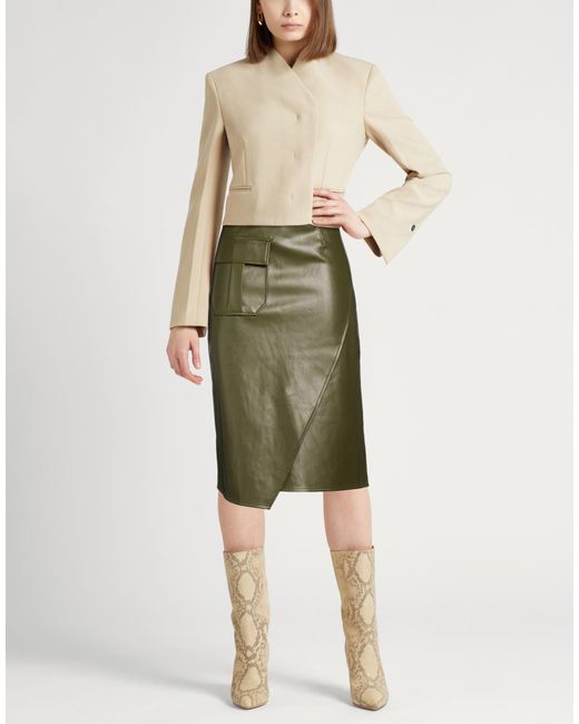Liu Jo Green Midi Skirt