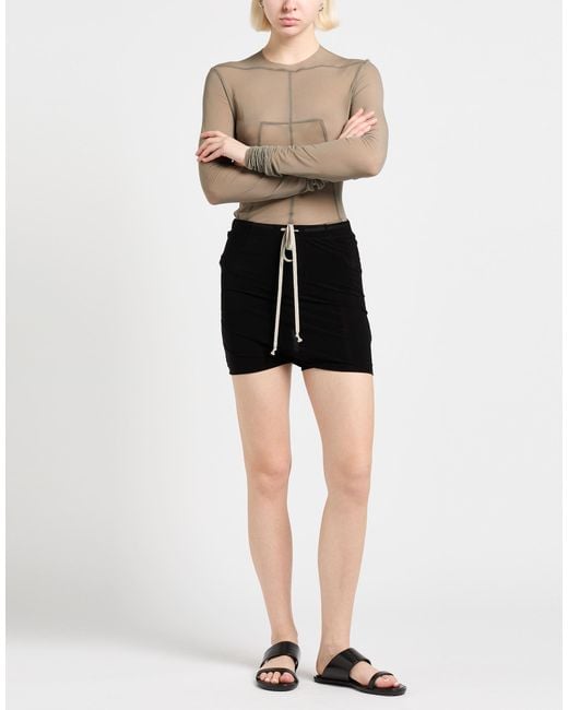Rick Owens Black Shorts & Bermuda Shorts