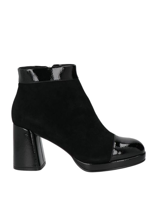 Luciano Barachini Black Ankle Boots Leather