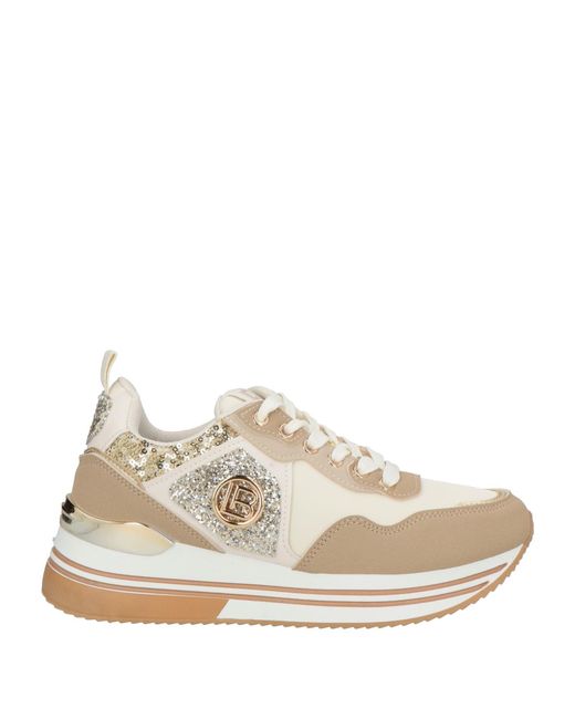 Laura Biagiotti Natural Sneakers Synthetic Material, Textile Fibers