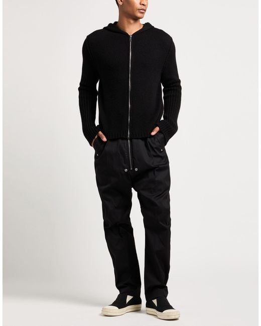 Rick Owens Black Cardigan Cashmere for men