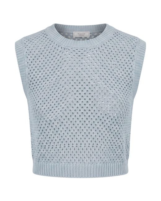 Peserico Blue Light Top Linen, Cotton