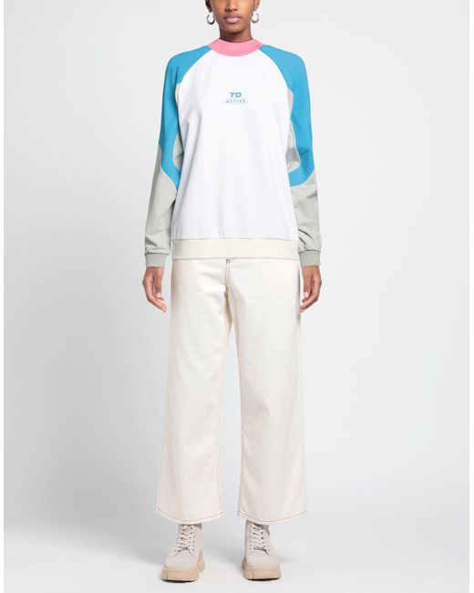 7 DAYS ACTIVE Blue Sweatshirt Polyamide, Elastane