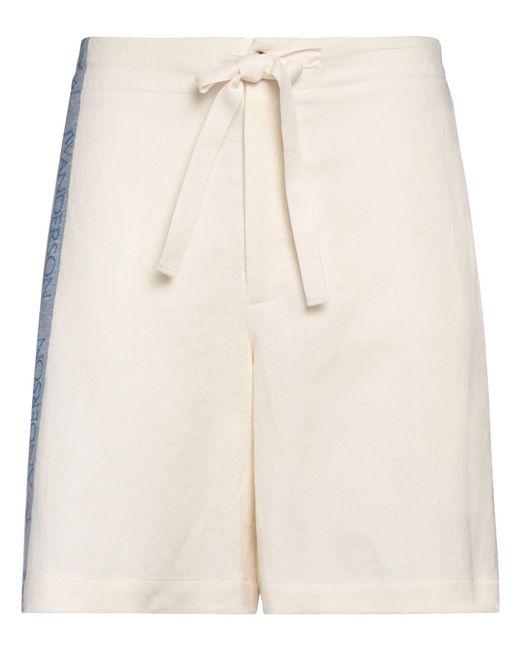 J.W. Anderson Natural Two-Tone Drawstring Bermuda Shorts for men