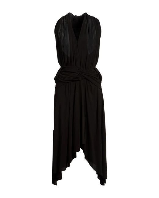 Acne Black Midi Dress Viscose