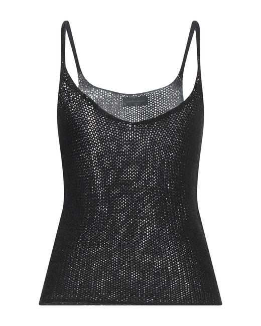 Roberto Collina Black Top Cotton, Polyamide