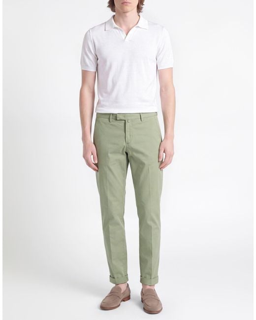 Briglia 1949 Green Pants Cotton, Elastane for men