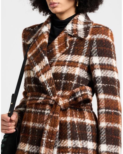 Tagliatore 0205 Brown Coat Polyester, Cotton, Wool, Synthetic Fibers, Alpaca Wool