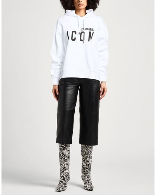 DSquared² White Sweatshirt Cotton
