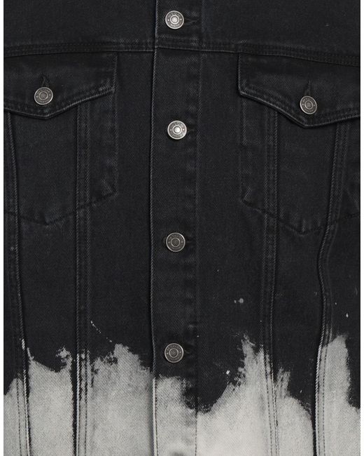 MSGM Black Denim Outerwear for men